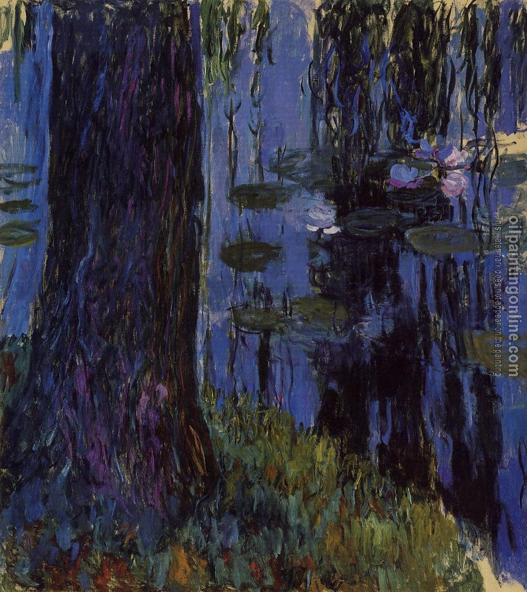Monet, Claude Oscar - Weeping Willow and Water-Lily Pond